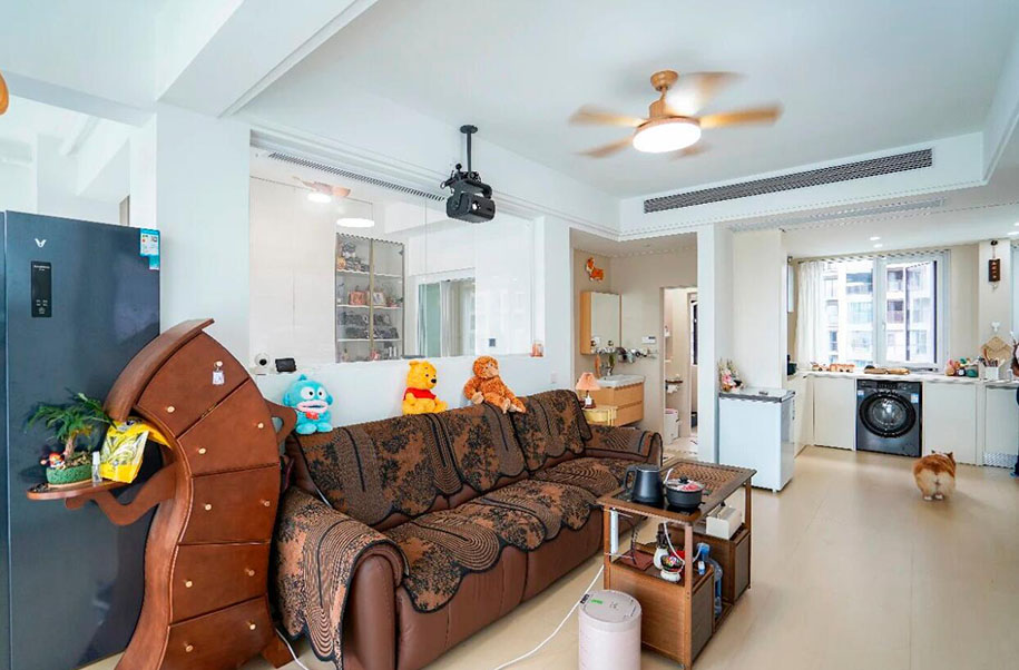 【實景案例】惠陽玉帶灣：真實三居的治愈系裝修，清新舒適之家